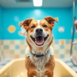 Enjoy a refreshing bath at a local dog wash near me, with plenty of space and happy dogs soaking up attention.