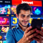Men toto online slot platform showcasing bright graphics and jackpot excitement for trusted Indonesian players.