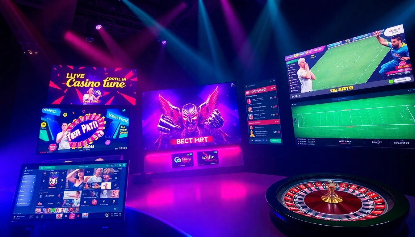 Sky Exchange live casino and sports betting platform with vibrant interface and engaged players, highlighting popular games and betting action for maximum engagement.
