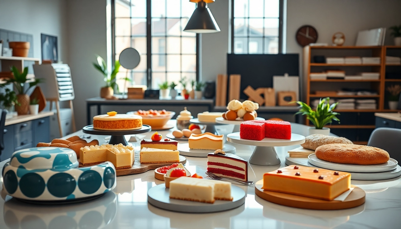Order custom pieczątki firmowe, showcasing a variety of designs on a sleek workspace.