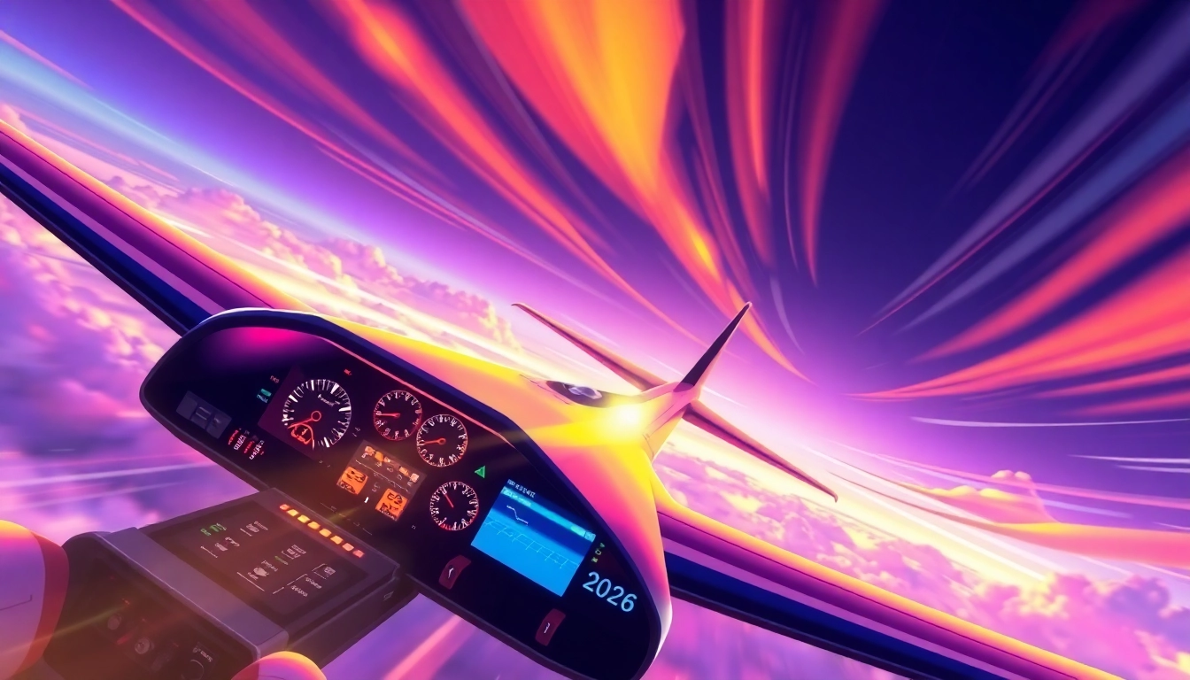 Aviator Game action scene: a pilot flying a plane with colorful effects, emphasizing excitement and immersive gameplay for players.