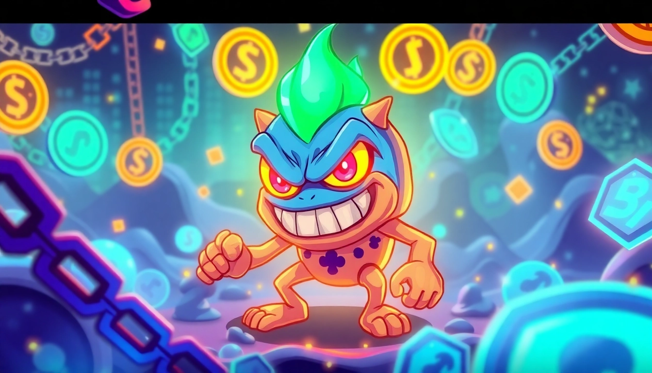 Vivid Angry Pepe Fork Collectible held by a charismatic cartoon character with vibrant