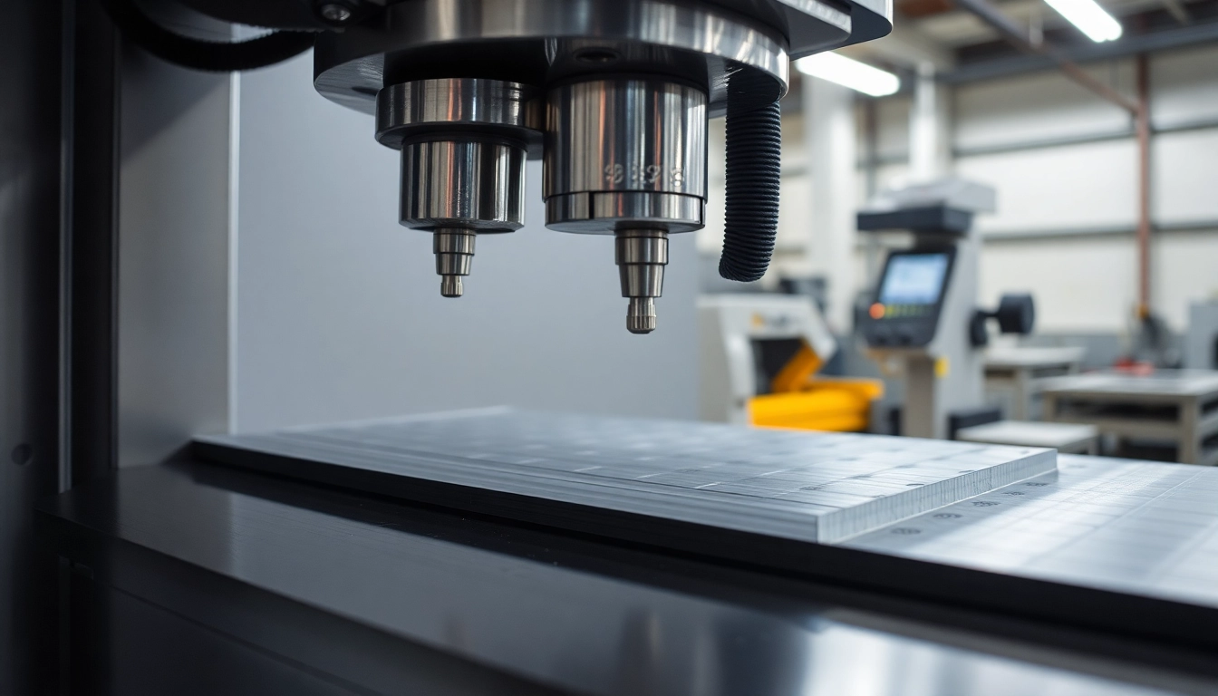 Professional frezowanie with CNC machine cutting aluminum for precise electronic enclosures and
