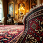 Detailed Tappeto persiano Milano in a stylish living room offering natural elegance and