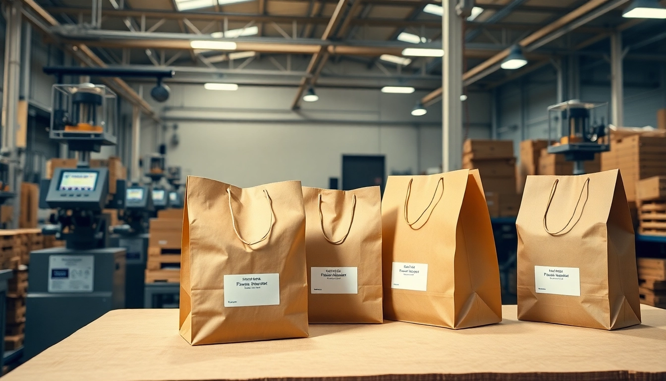 High-quality torba papierowa with custom printing being handled by professional machines to