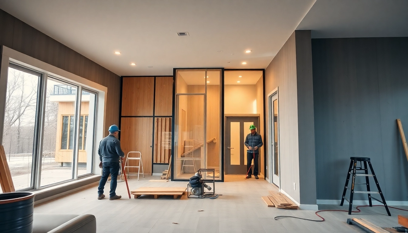 Professional renovation company Calgary transforming a home with expert tradespeople for