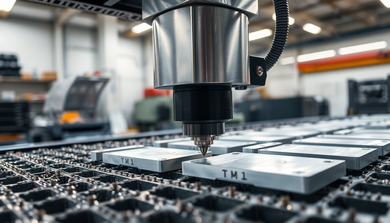 Professional frezowanie process on CNC machine shaping aluminum components with high precision