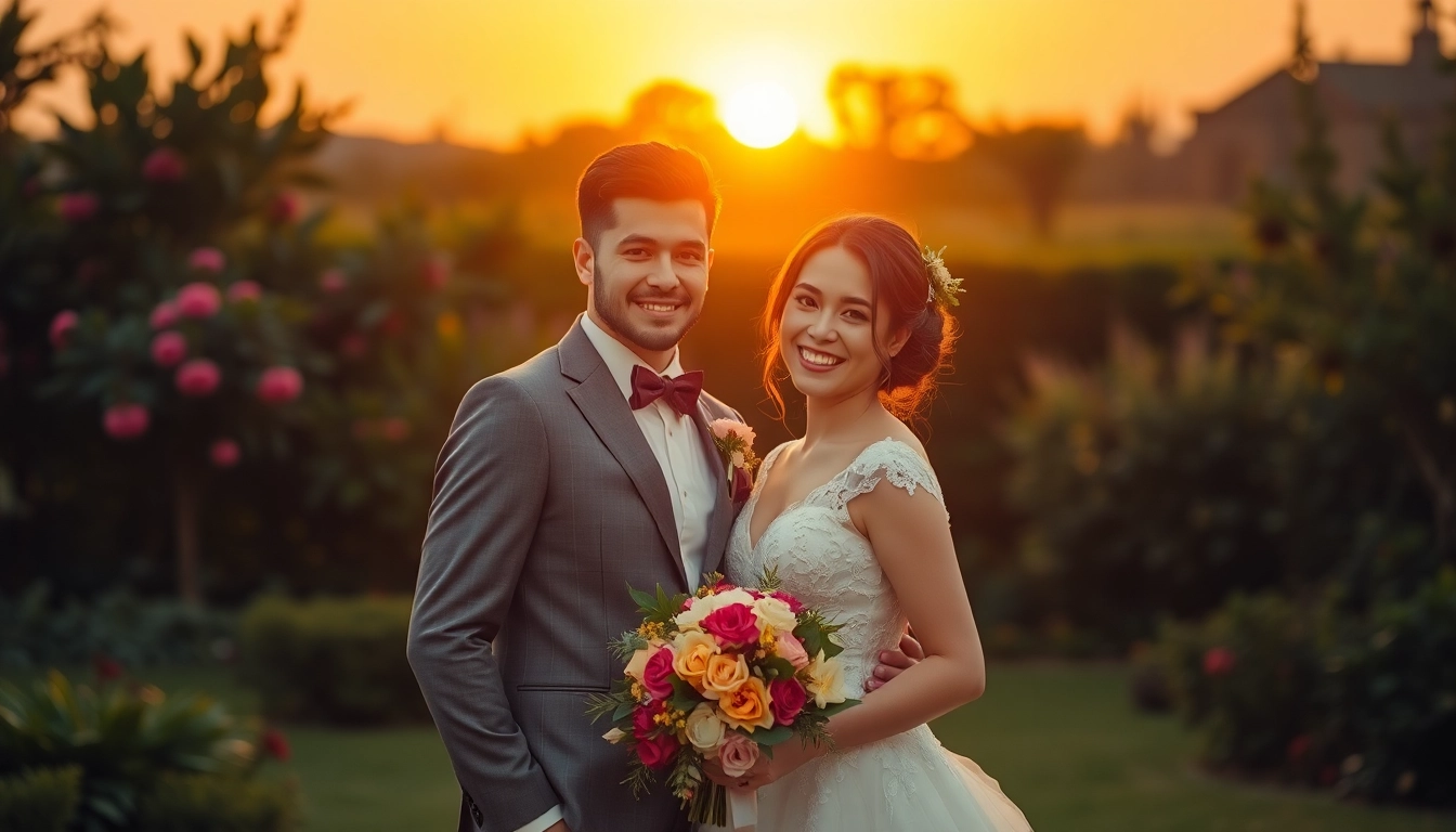 Professional eskuvoi fotos captures natural wedding moments for happy couples in beautiful